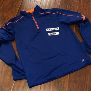 Asics 1/4 zip jacket.  Boys L 14/16